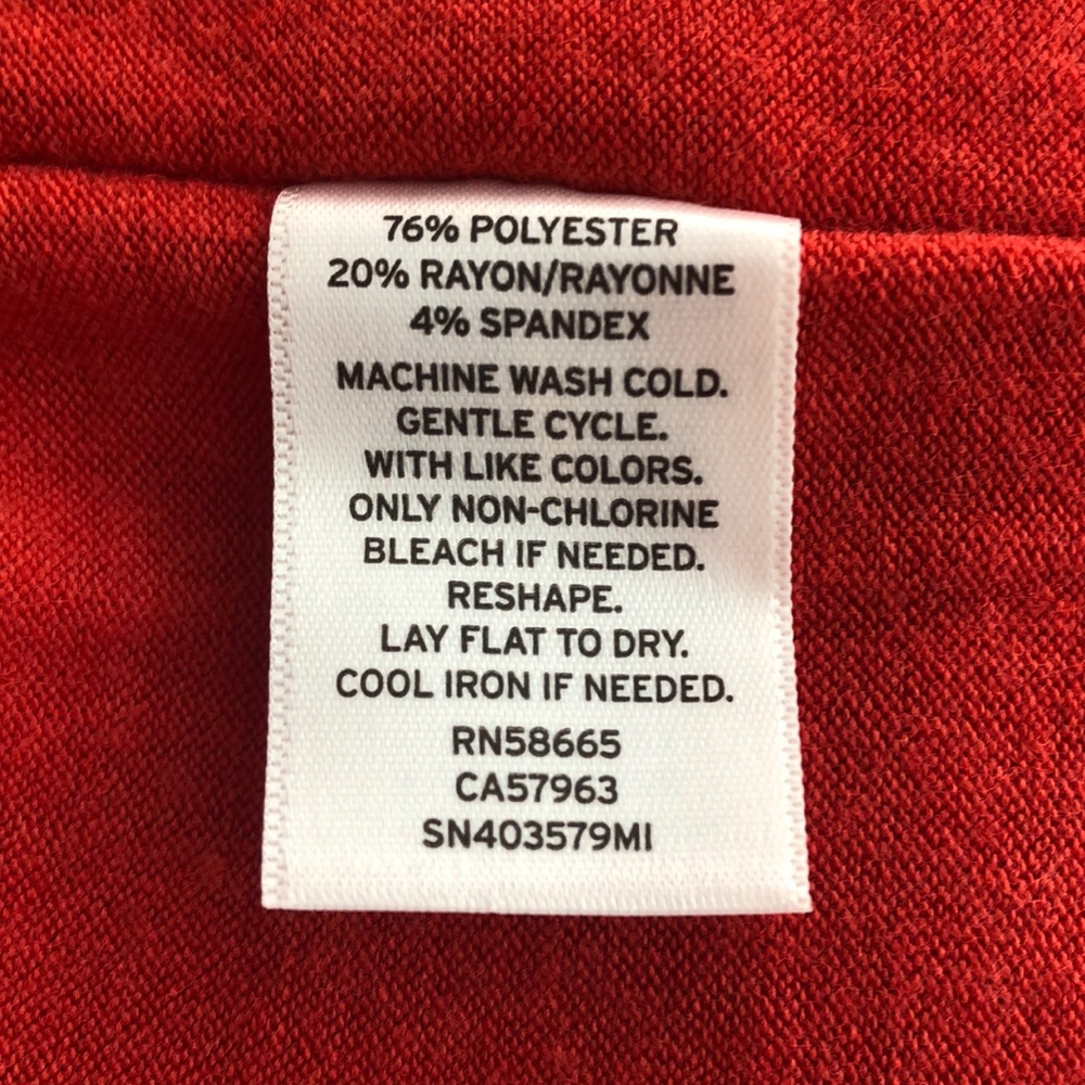 Something Navy Red Knit Long Sleeve Dress, NWT - Picture 9 of 10